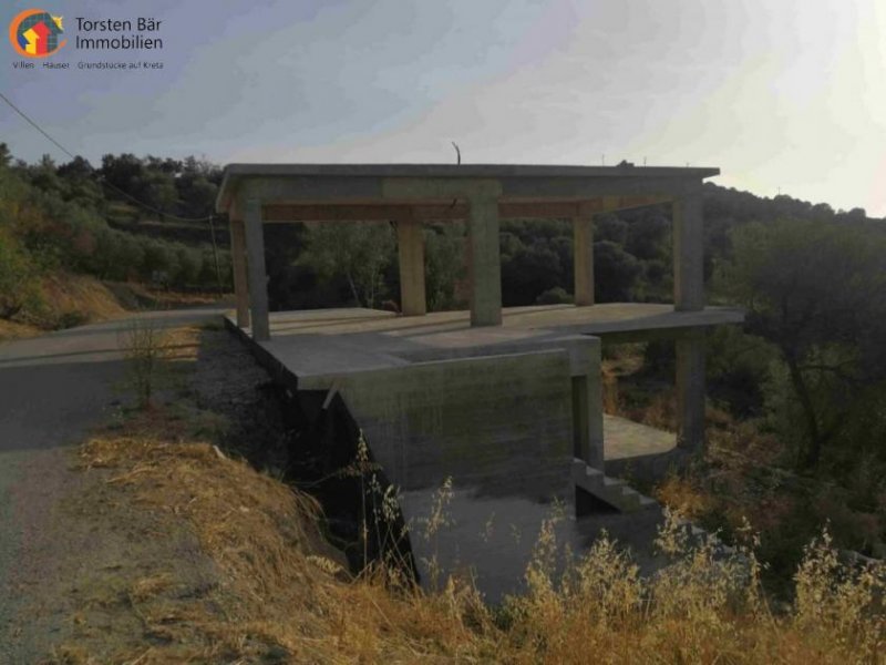 Kouses Kreta Kouse Villa im Bau - mit Blick auf die Messara-Ebene Haus kaufen